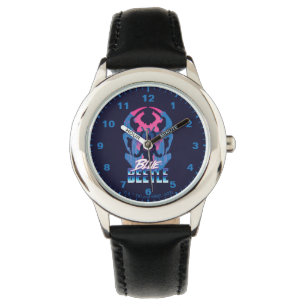 Reloj De Pulsera Blue Beetle Retrowave vs Graphic