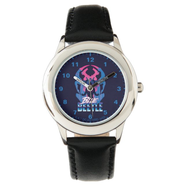 Reloj De Pulsera Blue Beetle Retrowave vs Graphic (Anverso)