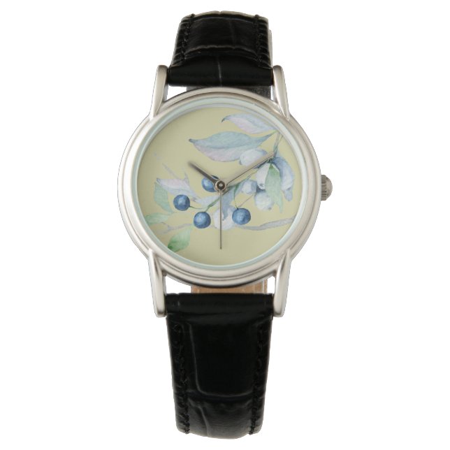 Reloj De Pulsera Blue Berries (Anverso)