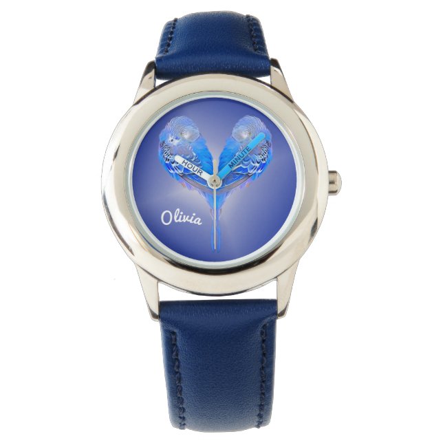 Reloj De Pulsera Blue budgie - personítalo! (Anverso)