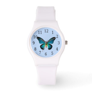 Reloj De Pulsera Blue Butfly Watch