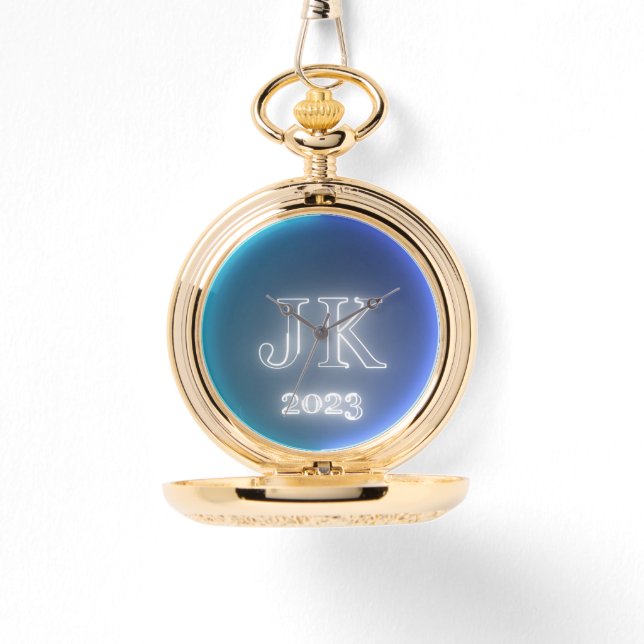 Reloj De Pulsera Blue Dark Blue Pocket Watch (Anverso)