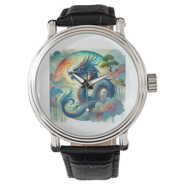 Reloj De Pulsera Blue Dragon 111024AREF141 - Watercolor (Anverso)