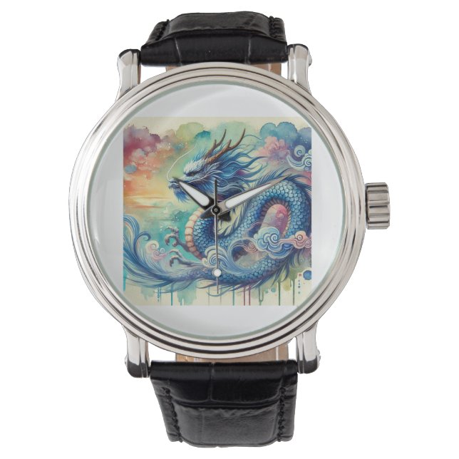 Reloj De Pulsera Blue Dragon 300724AREF141 - Watercolor (Anverso)