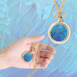 Reloj De Pulsera Blue feathers