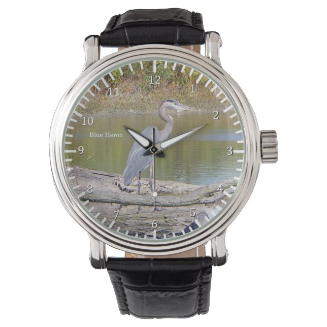 Reloj De Pulsera Blue Heron watch (Anverso)
