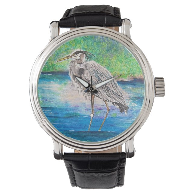 Reloj De Pulsera Blue Heron Watch (Anverso)