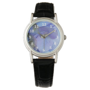Reloj De Pulsera Blue Hydrangea Blossom Numerosos Watch