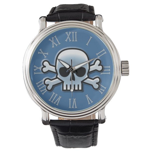 Reloj De Pulsera Blue Jolly Roger (Anverso)