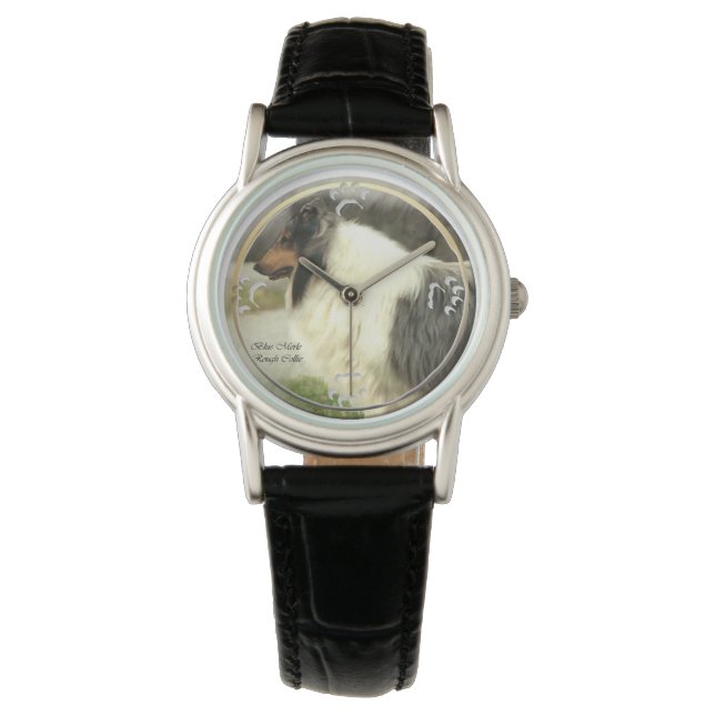 Reloj De Pulsera Blue Merle Rough Collie Gifts (Anverso)