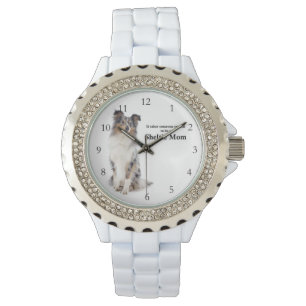 Reloj De Pulsera Blue Merle Sheltie Mom Watch