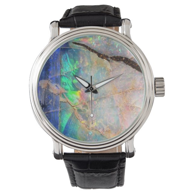 Reloj De Pulsera Blue Opal Print Watch (Anverso)