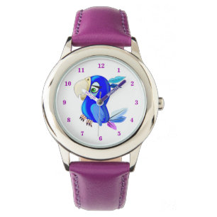 Reloj De Pulsera Blue Parrot Watch Funny