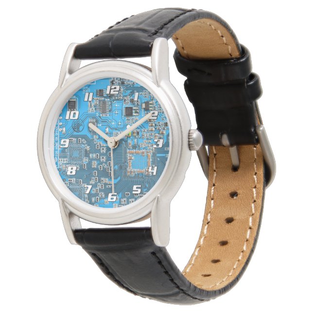 Reloj De Pulsera Blue PCB Circuit Board Design for IT Pros (Angular)