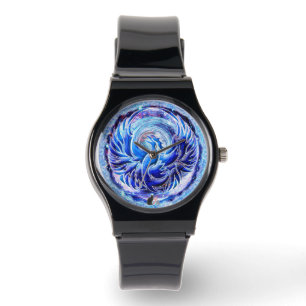 Reloj De Pulsera Blue Phoenix Silicone