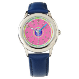 Reloj De Pulsera Blue Pink Watch