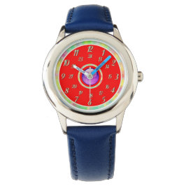 Reloj De Pulsera Blue Red Watch