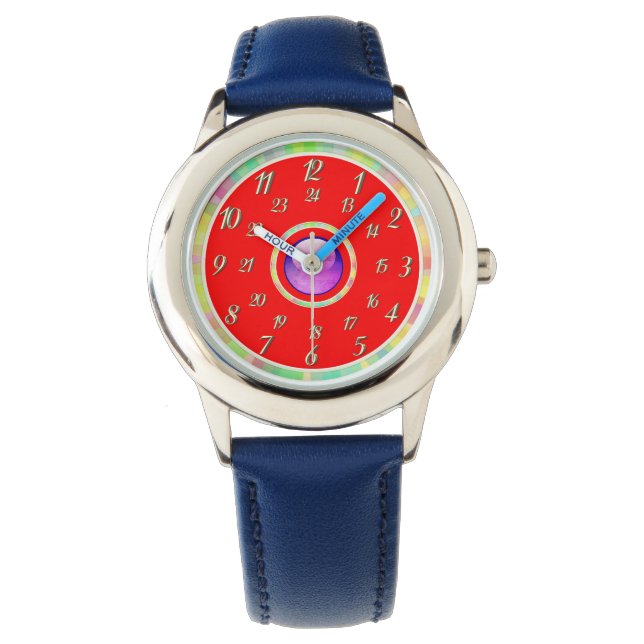 Reloj De Pulsera Blue Red Watch (Anverso)