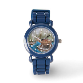 Reloj De Pulsera Blue Silicone Watch