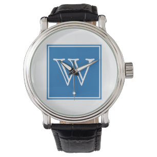 Reloj De Pulsera Blue Square Monograma Watch