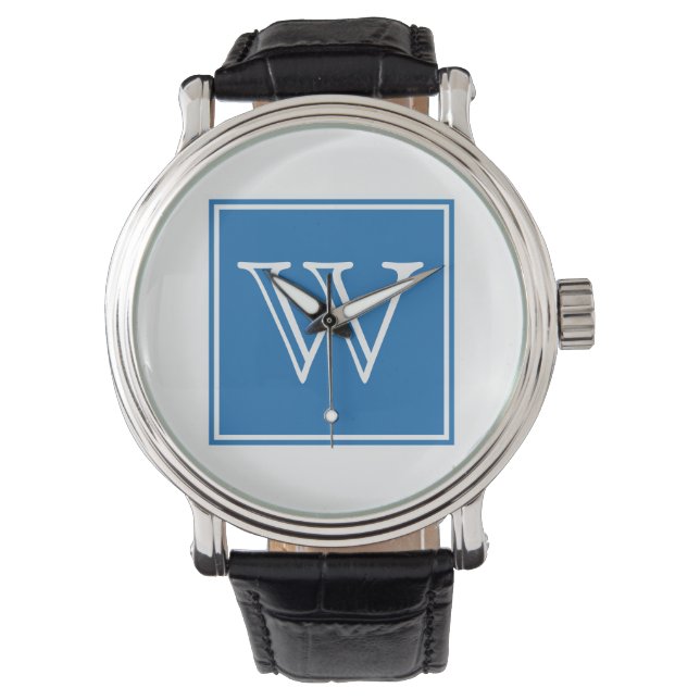Reloj De Pulsera Blue Square Monograma Watch (Anverso)