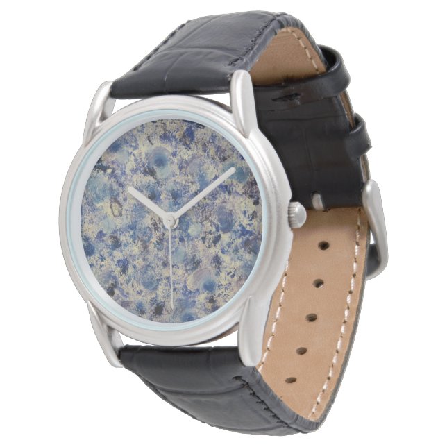 Reloj De Pulsera Blue Swirl Men's Watch (Angular)