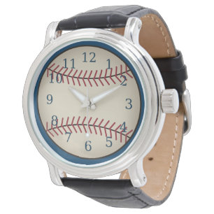 Reloj De Pulsera Blue Vintage Baseball Watch