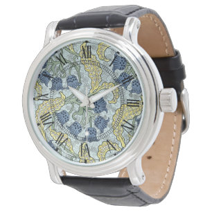 Reloj De Pulsera Bluebells del nouveau del arte