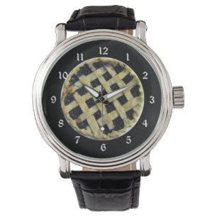 Reloj De Pulsera Blueberry Pie Fun Novedad Watch