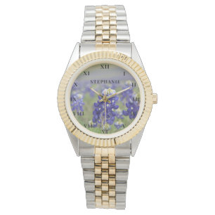 Reloj De Pulsera Bluebonnets Texas Flor Lupine Floral