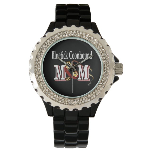 Reloj De Pulsera Bluetick Coonhound Dog MOM (Anverso)