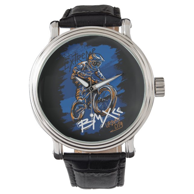 Reloj De Pulsera Bmx Bicycle Urban Graffiti streetwear  (Anverso)
