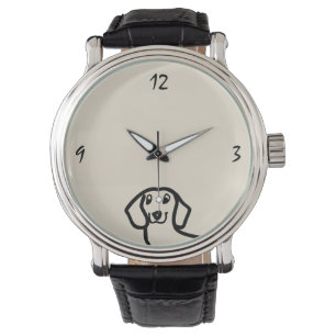 Reloj De Pulsera Boceto divertido de perro lindo Dachshund Wiener e