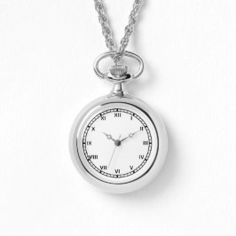 Reloj De Pulsera Boda Aniversario Collar de plata Joyería Watche
