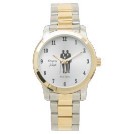Reloj De Pulsera Boda gay crece con nombres y fecha