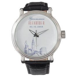 Reloj De Pulsera Boda Groomsman de Londres