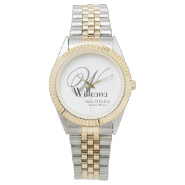 Reloj De Pulsera Boda Madre De La Novia Regalo Moda Monograma