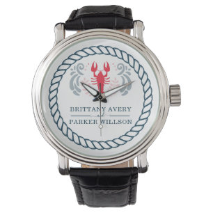 Reloj De Pulsera Boda Náutico Personalizado