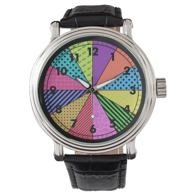 Reloj De Pulsera Bodas brillantes de patrón (Anverso)