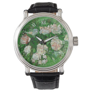 Reloj De Pulsera Bodegón: Rosas rosadas de Vincent van Gogh