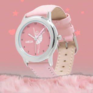 Reloj De Pulsera Boho Ballerina Ballet Tutu Chica Práctica Rosa