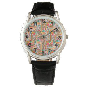 Reloj De Pulsera Boho Crazy Quilt