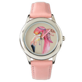 Reloj De Pulsera Boho Fiona Flamingo Watch
