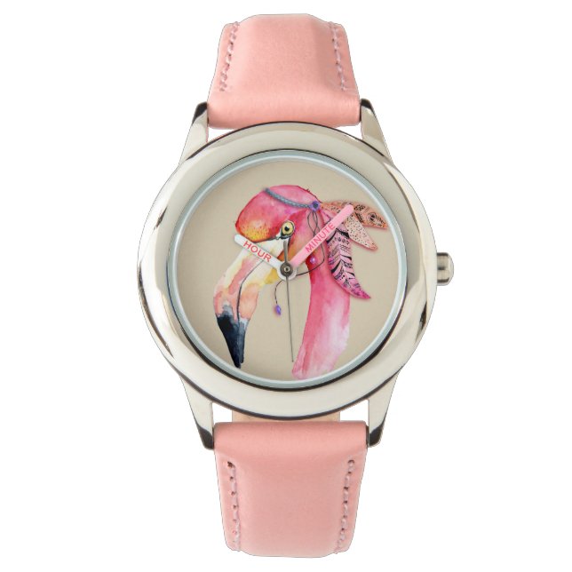 Reloj De Pulsera Boho Fiona Flamingo Watch (Anverso)
