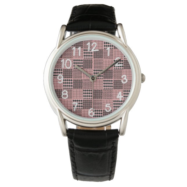 Reloj De Pulsera Boho Quilt (Anverso)