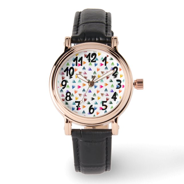Reloj De Pulsera Boho Triangles (Anverso)