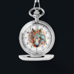 Reloj De Pulsera Boho Tribal Watercolor Caballo Moda estilo Mujeres<br><div class="desc">El Boho Tribal Watercolor Horse Moda elegante Womans Watches cuenta con una acuarela de color bohemio con un caballo floral. Creado por Evco Studio www.zazzle.com/store/evcostudio</div>