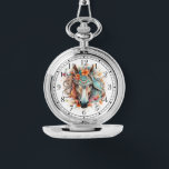 Reloj De Pulsera Boho Tribal Watercolor Caballo Moda estilo Mujeres<br><div class="desc">El Boho Tribal Watercolor Horse Moda elegante Womans Watches cuenta con una acuarela de color bohemio con un caballo floral. Creado por Evco Studio www.zazzle.com/store/evcostudio</div>