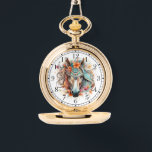 Reloj De Pulsera Boho Tribal Watercolor Caballo Moda estilo Mujeres<br><div class="desc">El Boho Tribal Watercolor Horse Moda elegante Womans Watches cuenta con una acuarela de color bohemio con un caballo floral. Creado por Evco Studio www.zazzle.com/store/evcostudio</div>