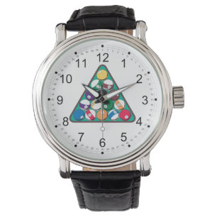 Reloj De Pulsera Bolas de Billiard Rackeadas